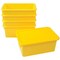 Kaplan Early Learning Company Storage Bins with Lids - Set of 5 - Yellow